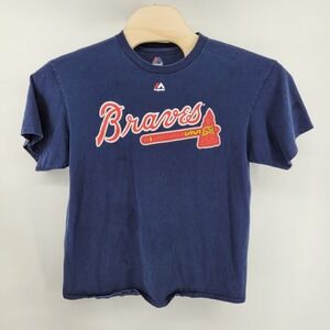 Majestic Atlanta Braves Freeman #5‎ T-Shirt Large MLB Baseball Jersey